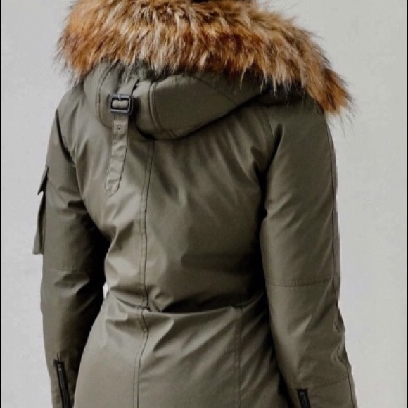 Urban Outfitters Slimfit Down-filled Parka Olive - Picture 3 of 7